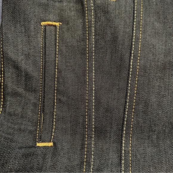 NWT LEVI'S 507 Standard Trucker Rigid Denim Jacket sz M Cotton Unwashed Red Tab - Picture 8 of 16